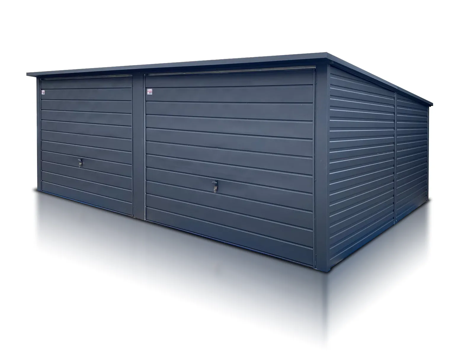 Garage en tôle double Louviers