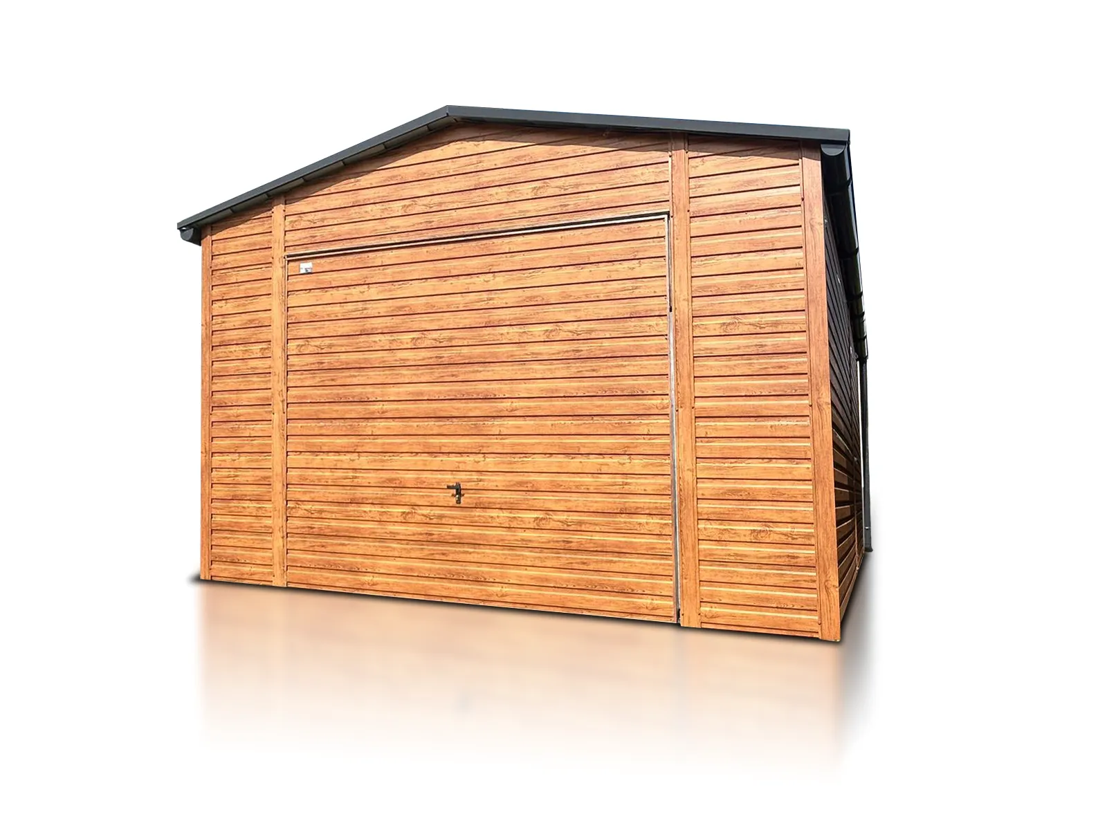 Garage en tôle effet bois Bédée