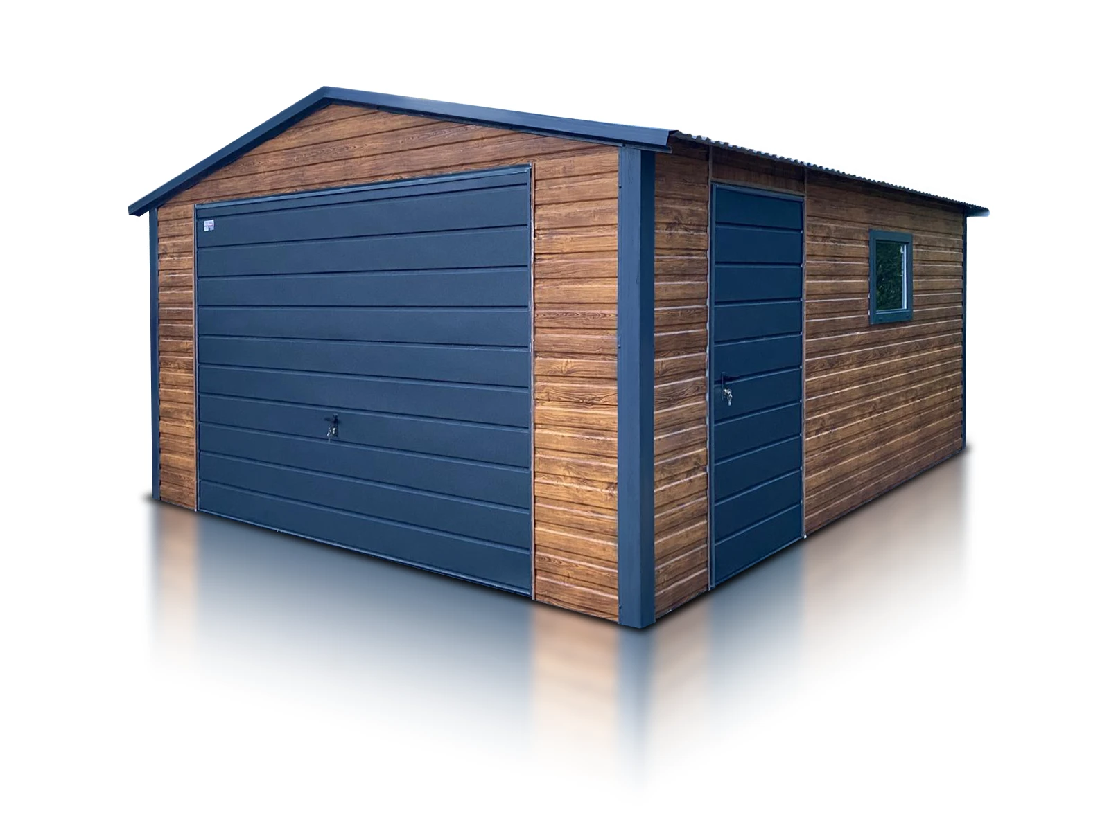 Garage en tôle effet bois Lorient