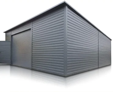 Halle en acier 7×6 m Monopente Graphite