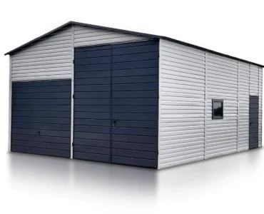Halle en acier 6×8 m Double pente Aluminium