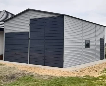 Halle en acier 6×8 m Double pente Aluminium