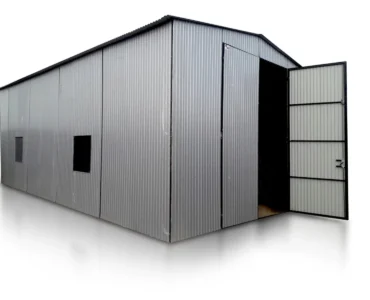 Halle en acier 6×10 m Double pente Aluminium