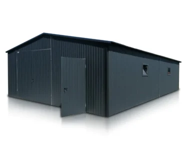 Halle en acier 6×10 m Double pente Graphite