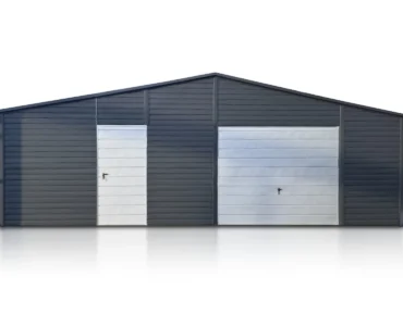 Halle en acier 9×20 m Double pente Graphite