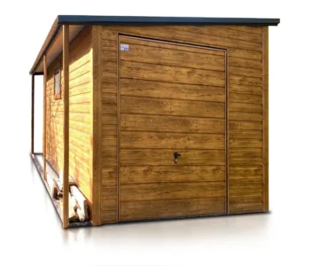 Abri de jardin 2.5×5 m Monopente Effet bois
