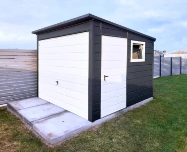 Abri de jardin 3×3 m Monopente Graphite