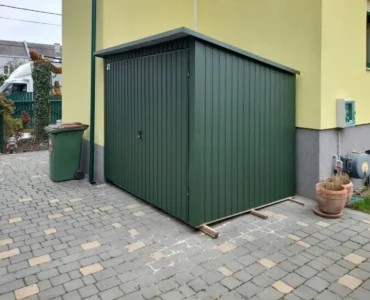 Abri de jardin 3×3 m Monopente Vert