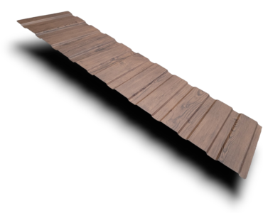 Tôle trapézoïdale T7 Effet bois Noyer