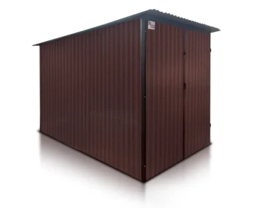 Abri de jardin 2×3 m Monopente Marron foncé