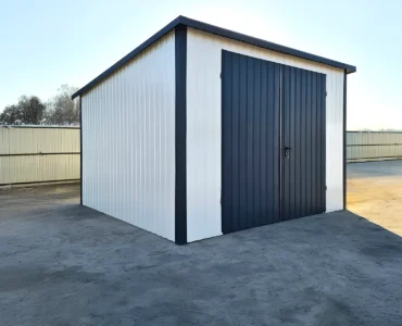 Abri de jardin 3×3 m Monopente Blanc