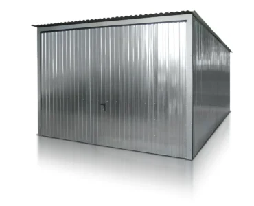 Garage en tôle simple 3×5 m Monopente Galvanisé