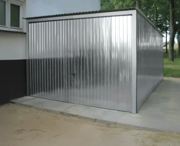 Garage en tôle simple 3×5 m Monopente Galvanisé