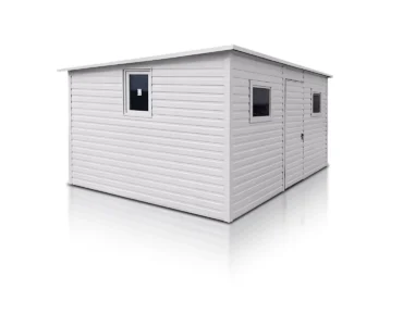 Abri de jardin 4×3 m Monopente Blanc
