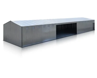 Halle en acier 27×10 m Double pente Galvanisé
