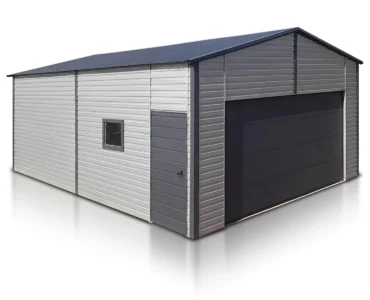 Halle en acier 6×8.5 m Double pente Aluminium