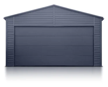 Garage en tôle simple 6×8 m Double pente Graphite