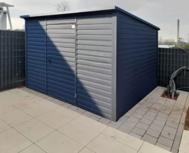 Abri de jardin 3×3 m Monopente Graphite