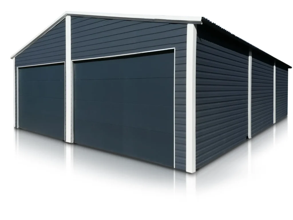 Garage en acier Les Herbiers — double design moderne