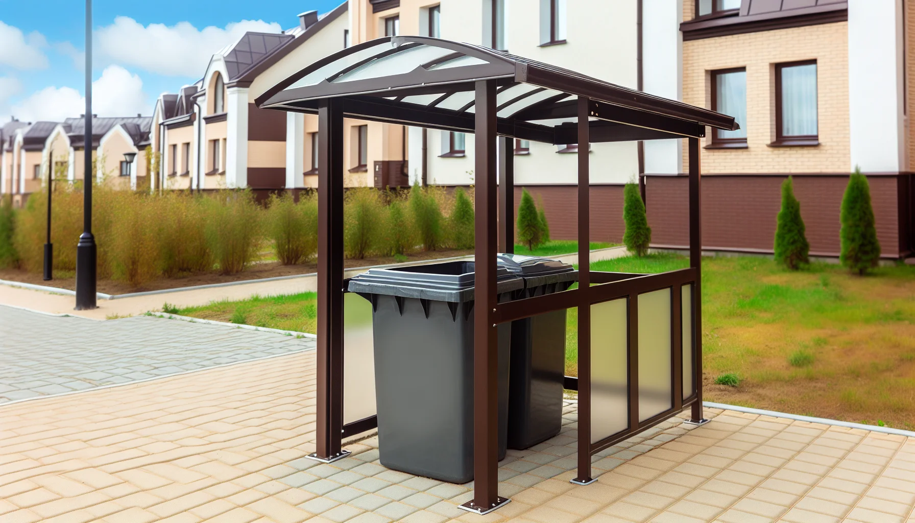 emplacement abri poubelle – LiderStal