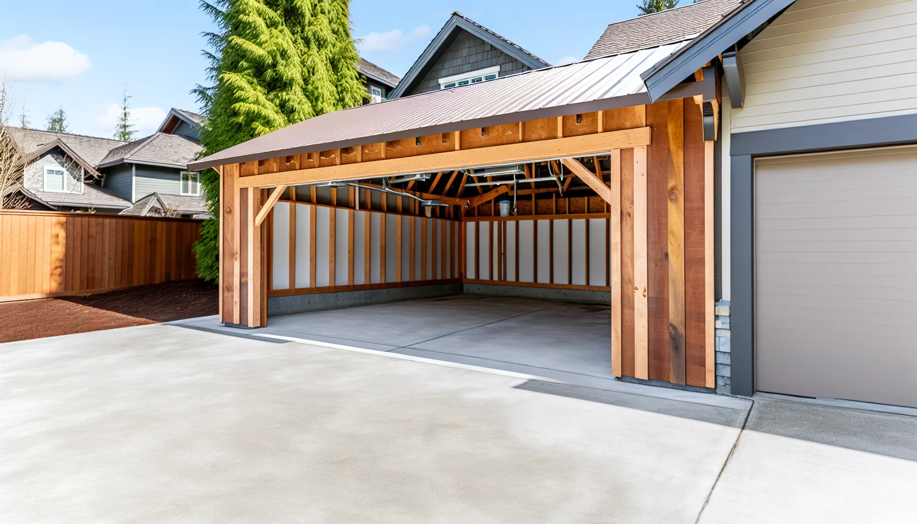 garage tôle bois – LiderStal