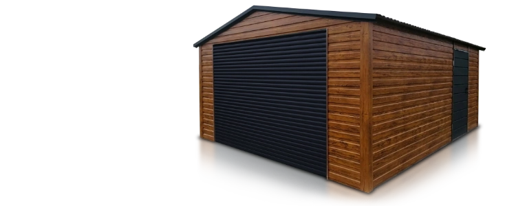 Garages avec portes roulantes