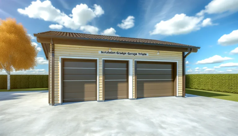 installation garage triple – LiderStal