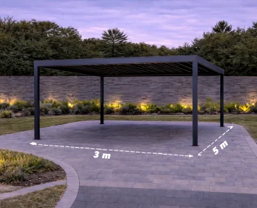 Carport 3x5 Abri de voiture en aluminium