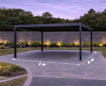 Carport 3x6 Abri de voiture en aluminium