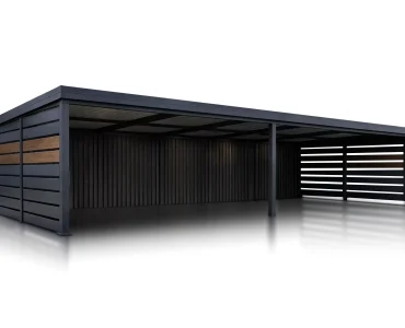 Carport 12×5 Abri de voiture en aluminium