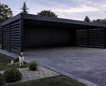 Carport 7×5 Abri de voiture en aluminium