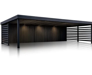 Carport 9×6 Abri de voiture en aluminium