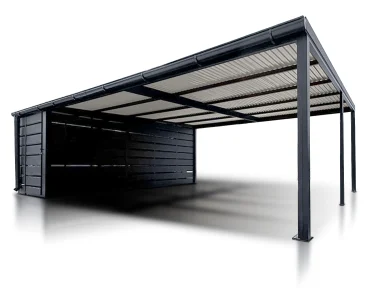 Carport avec local de rangement 7.5x5.5 - abri voiture